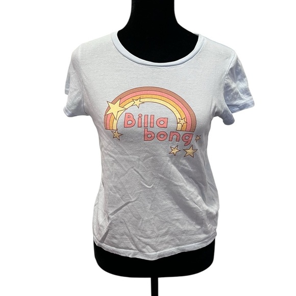 🧁Blue Billabong Rainbow Top cute spring kawaii summer spring beachy preppy y2k - Picture 2 of 9